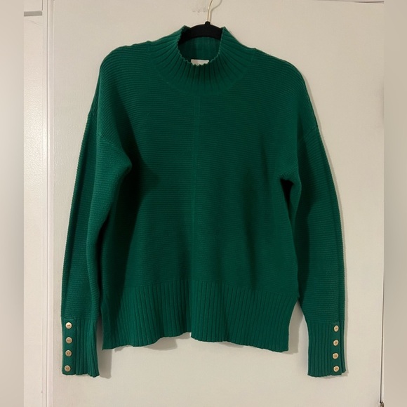 Cyrus size L gorgeous green sweater crew neck (SW113) - Picture 1 of 10